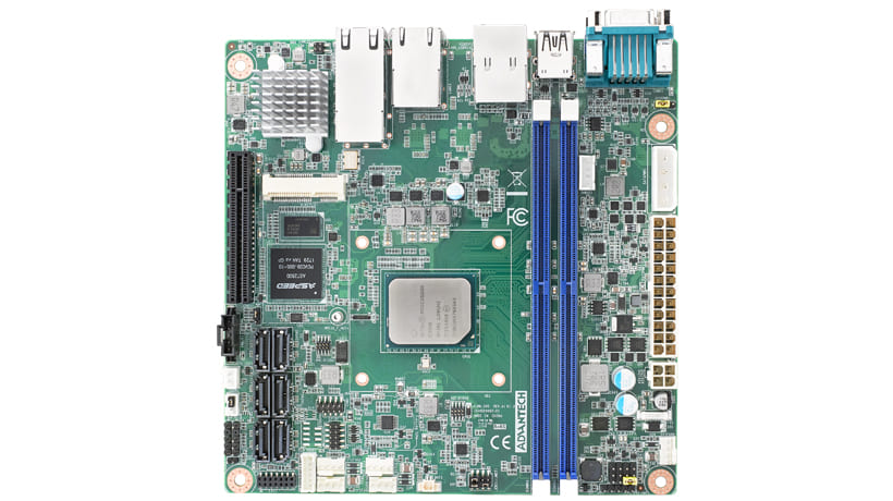 Industrial Mini-ITX Motherboard with	
Intel Atom<sup>®</sup> Processor C3558, VGA, 2 x GbE LAN, 3 x USB 3.0, 3 x USB 2.0, 1 x MiniPCIe